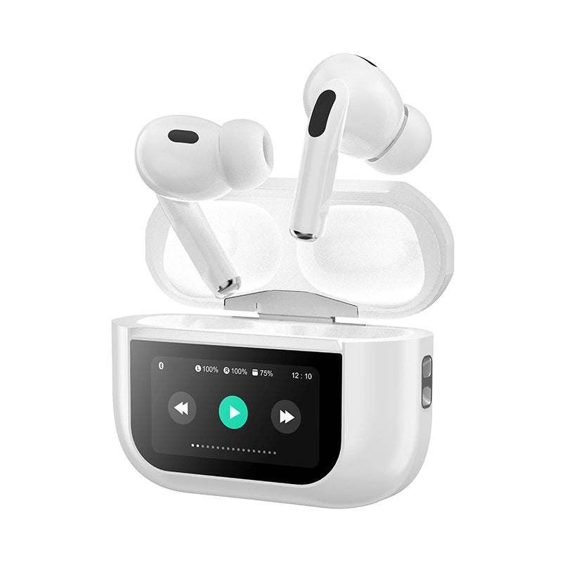 A9 Pro Digital Display Case Airpods / ANC/ENC Touch Screen Wireless Earbuds | A9 Pro Airpods